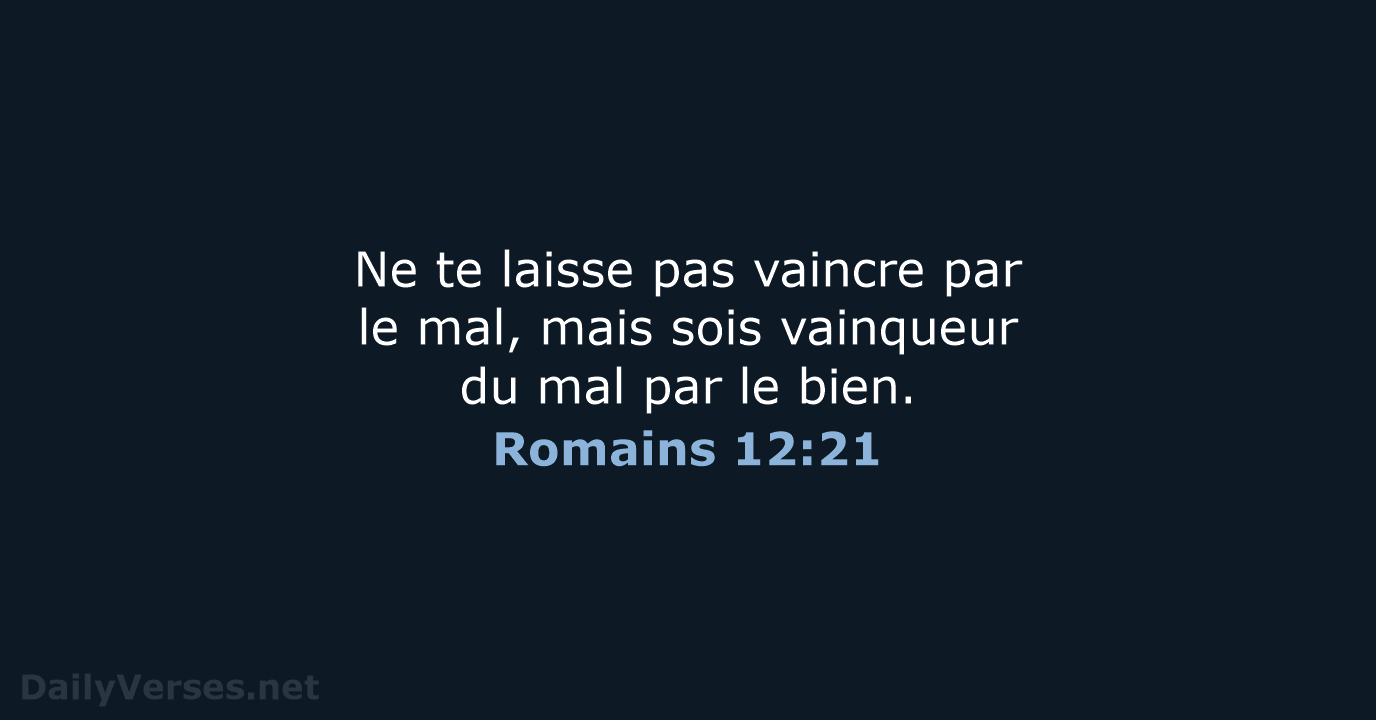 Romains 12:21 - SG21