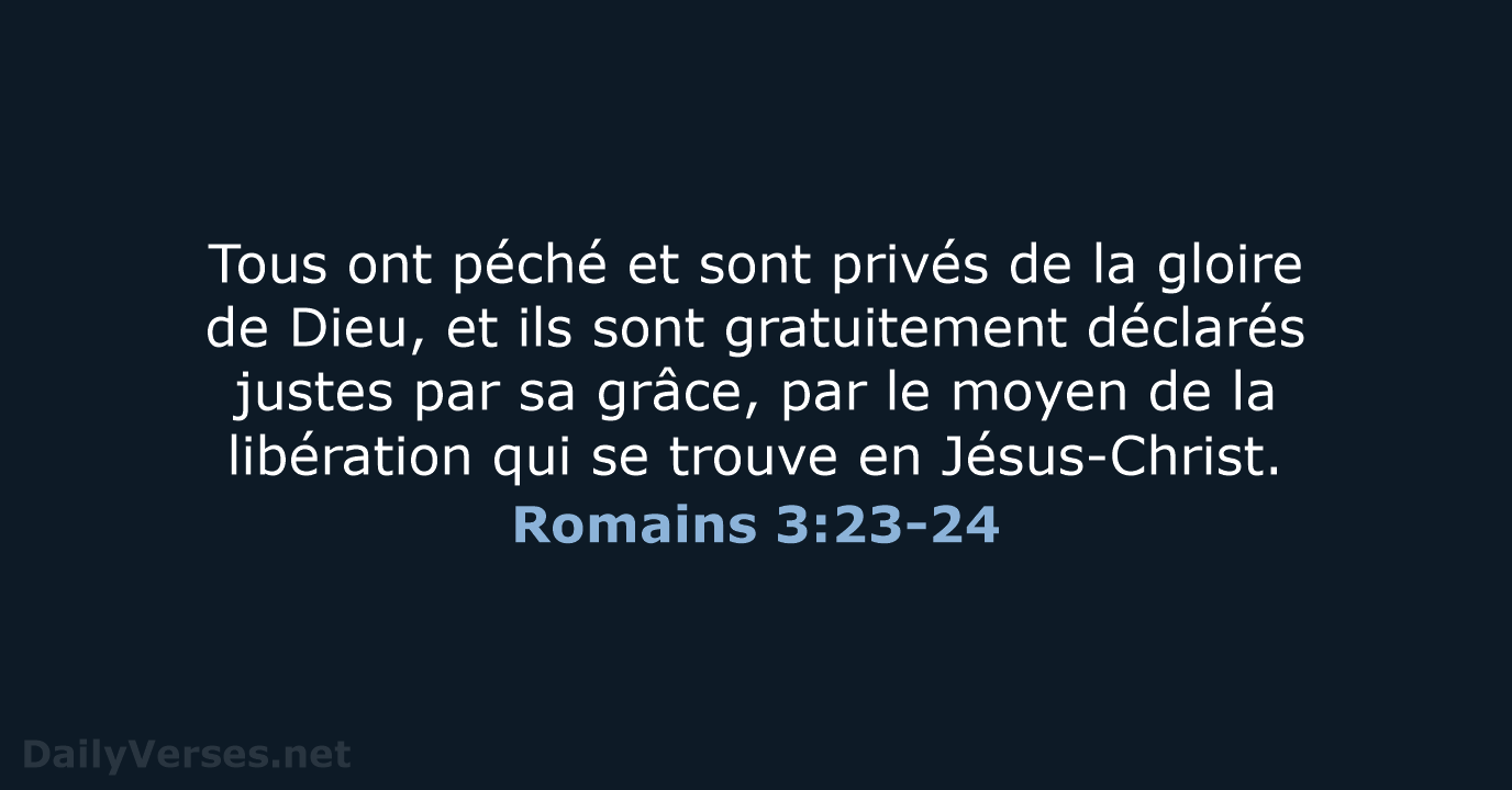 Romains 3:23-24 - SG21