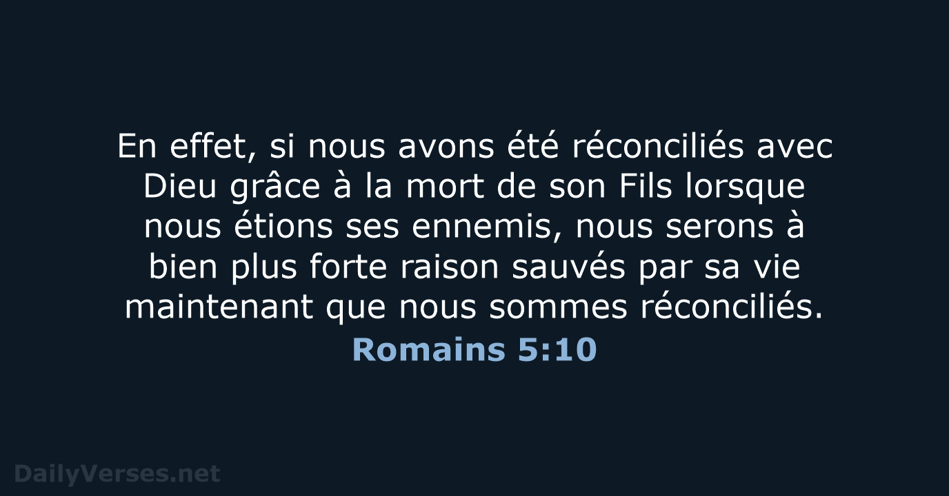 Romains 5:10 - SG21