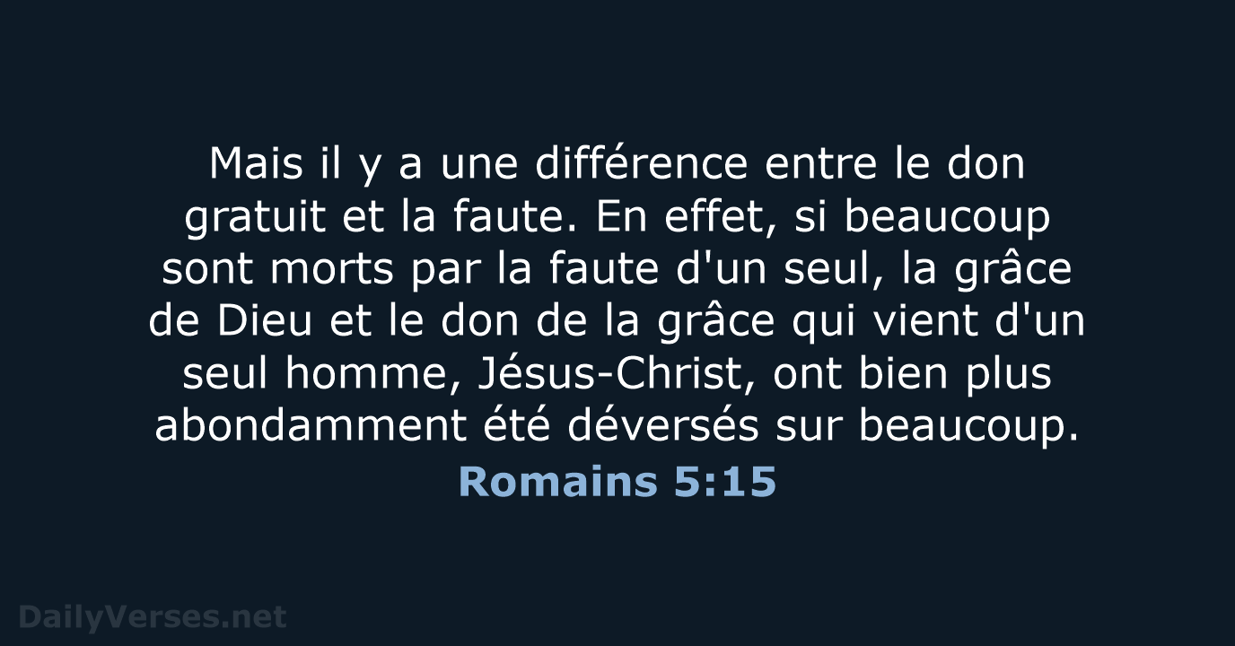 Romains 5:15 - SG21