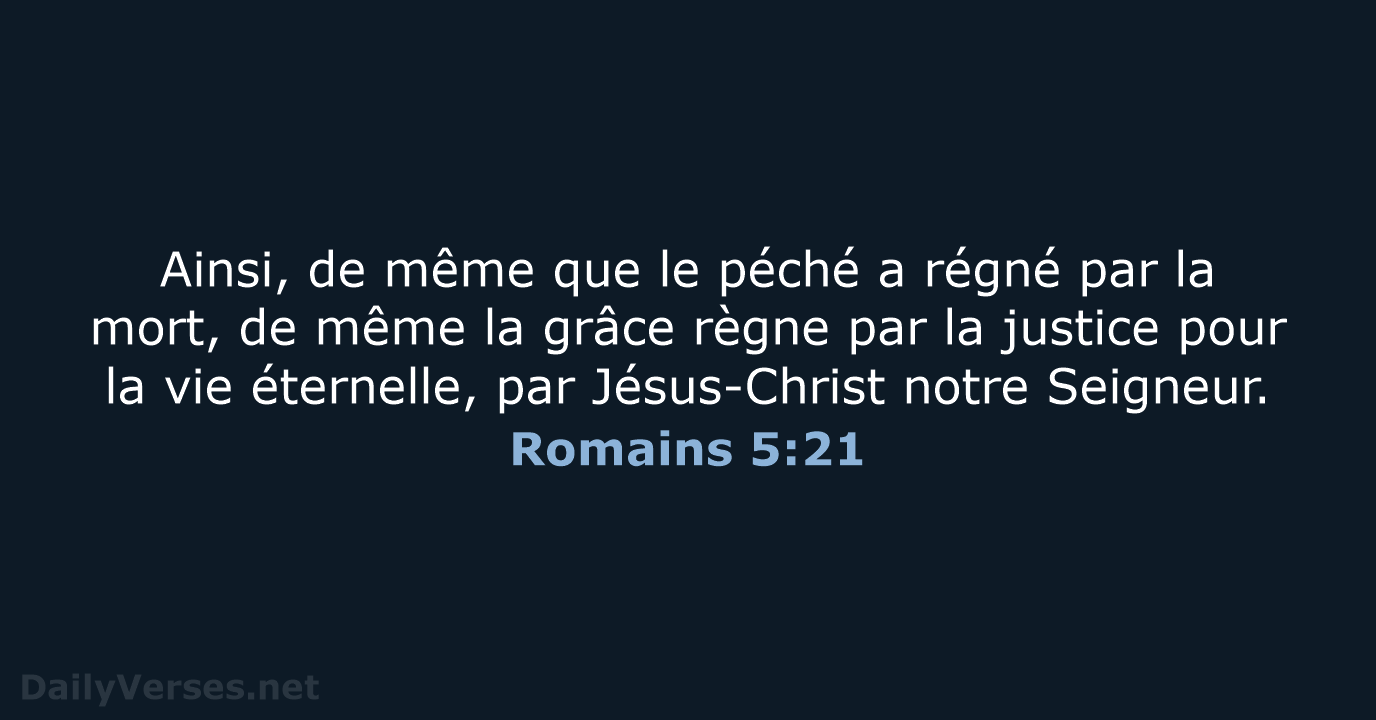 Romains 5:21 - SG21