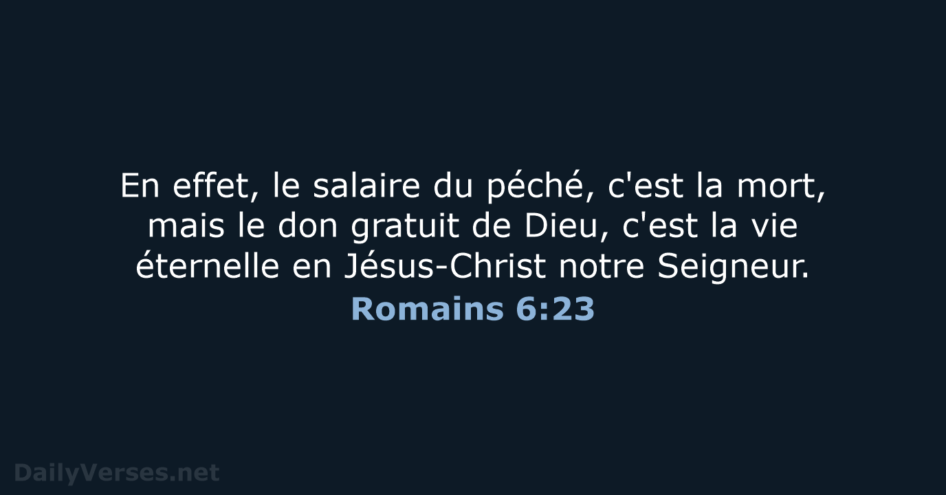 Romains 6:23 - SG21