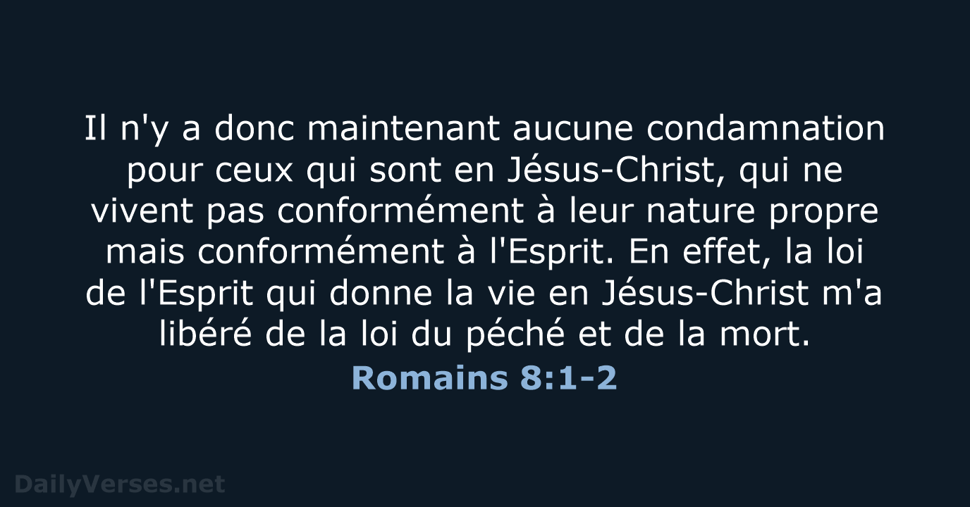 Romains 8:1-2 - SG21