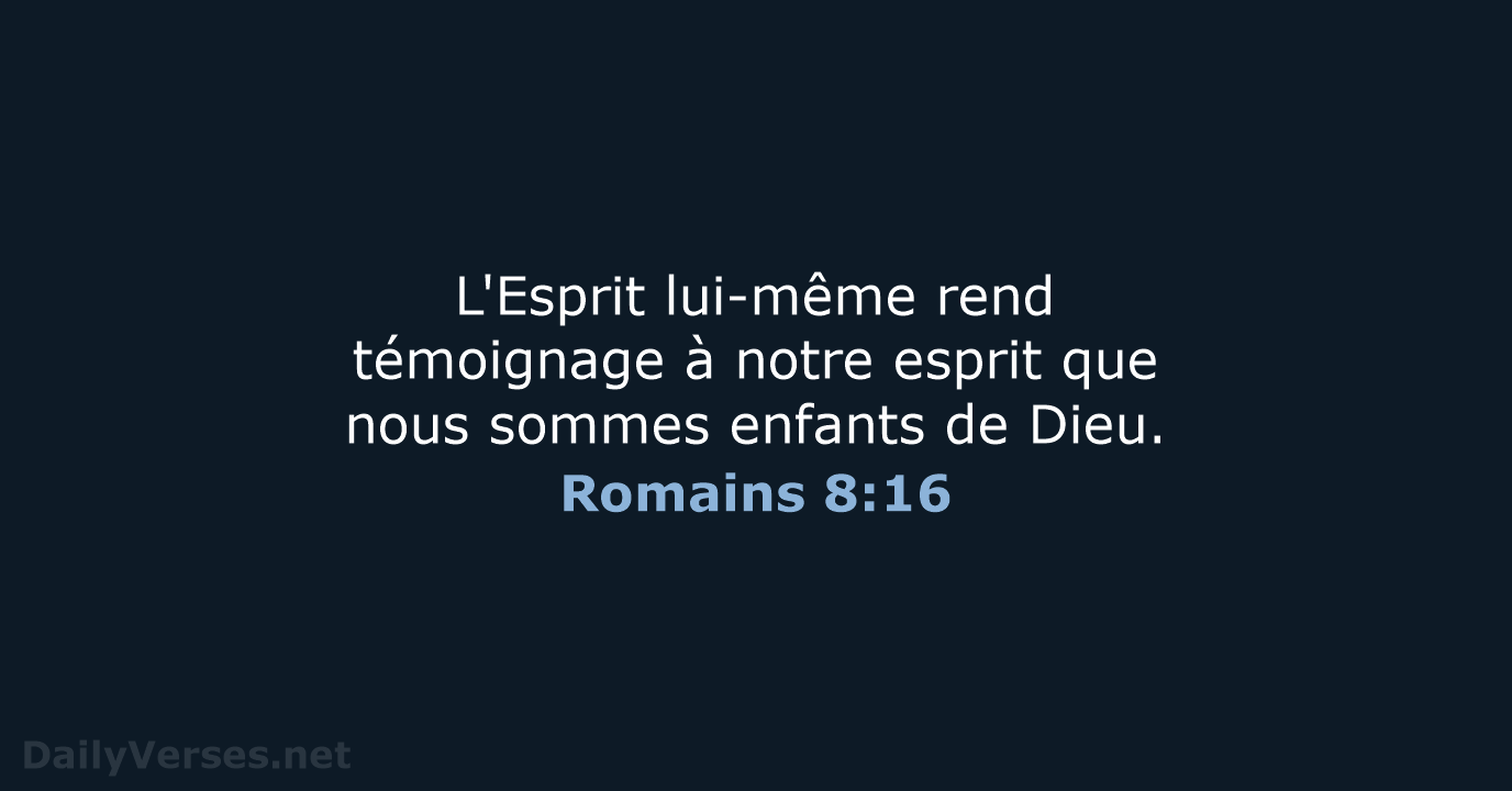 Romains 8:16 - SG21