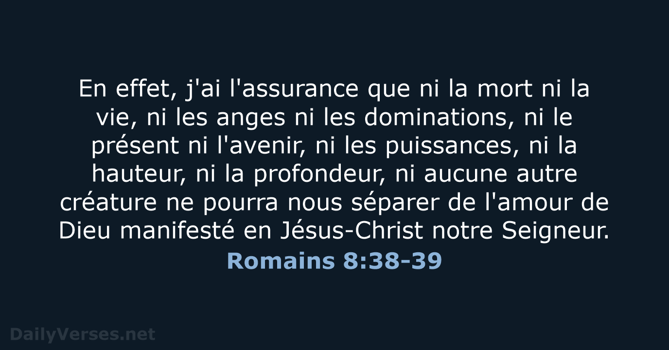 Romains 8:38-39 - SG21