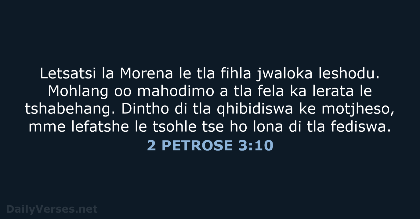 2 PETROSE 3:10 - SSO89