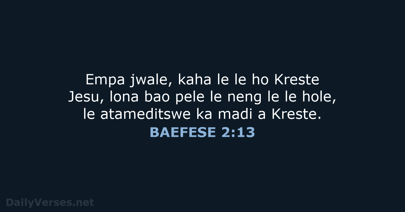 BAEFESE 2:13 - SSO89