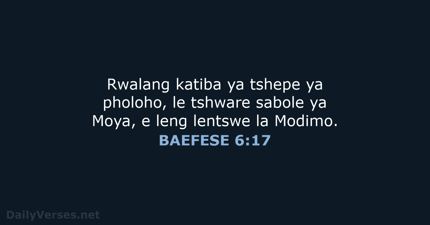 BAEFESE 6:17 - SSO89
