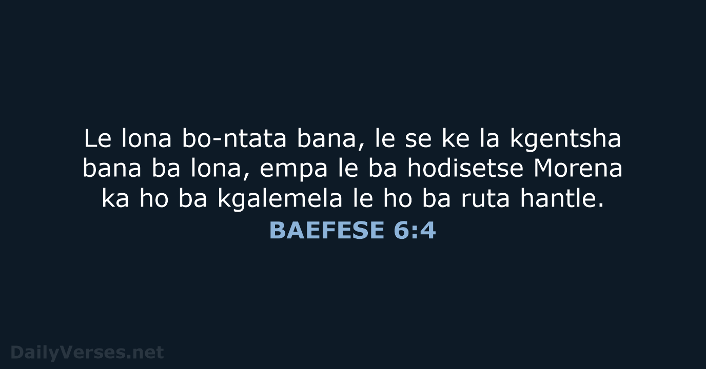BAEFESE 6:4 - SSO89