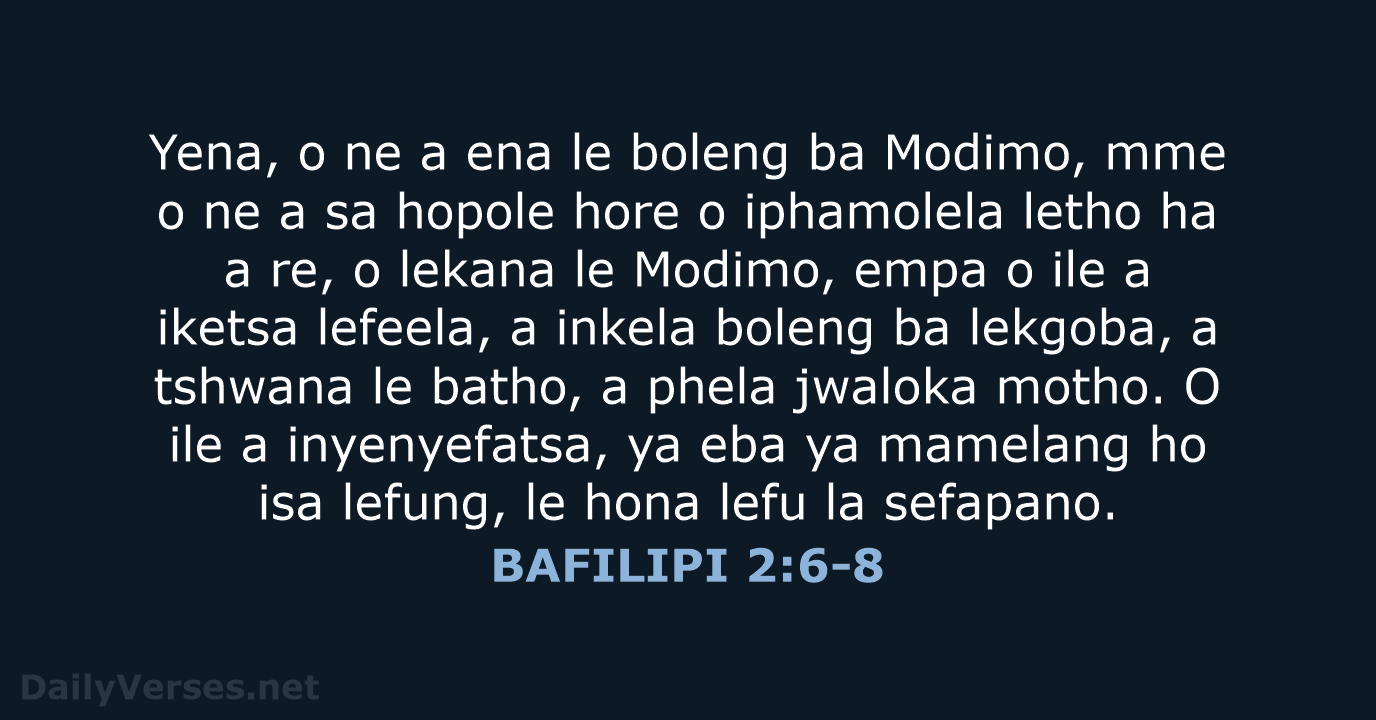 BAFILIPI 2:6-8 - SSO89