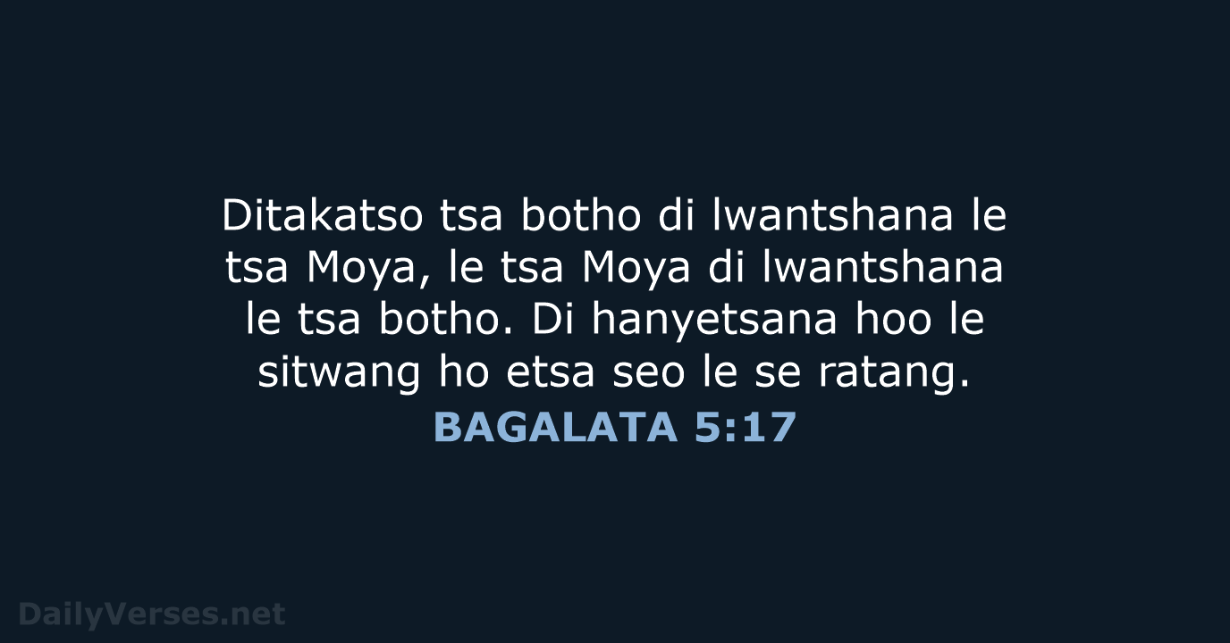 BAGALATA 5:17 - SSO89