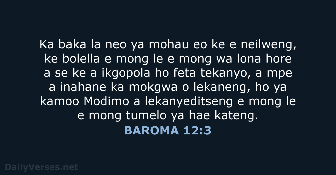 BAROMA 12:3 - SSO89