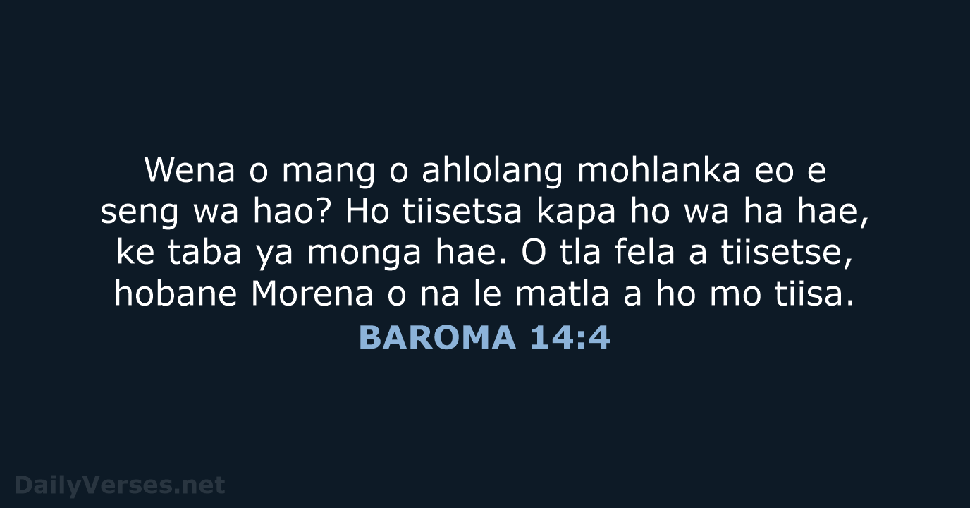 BAROMA 14:4 - SSO89