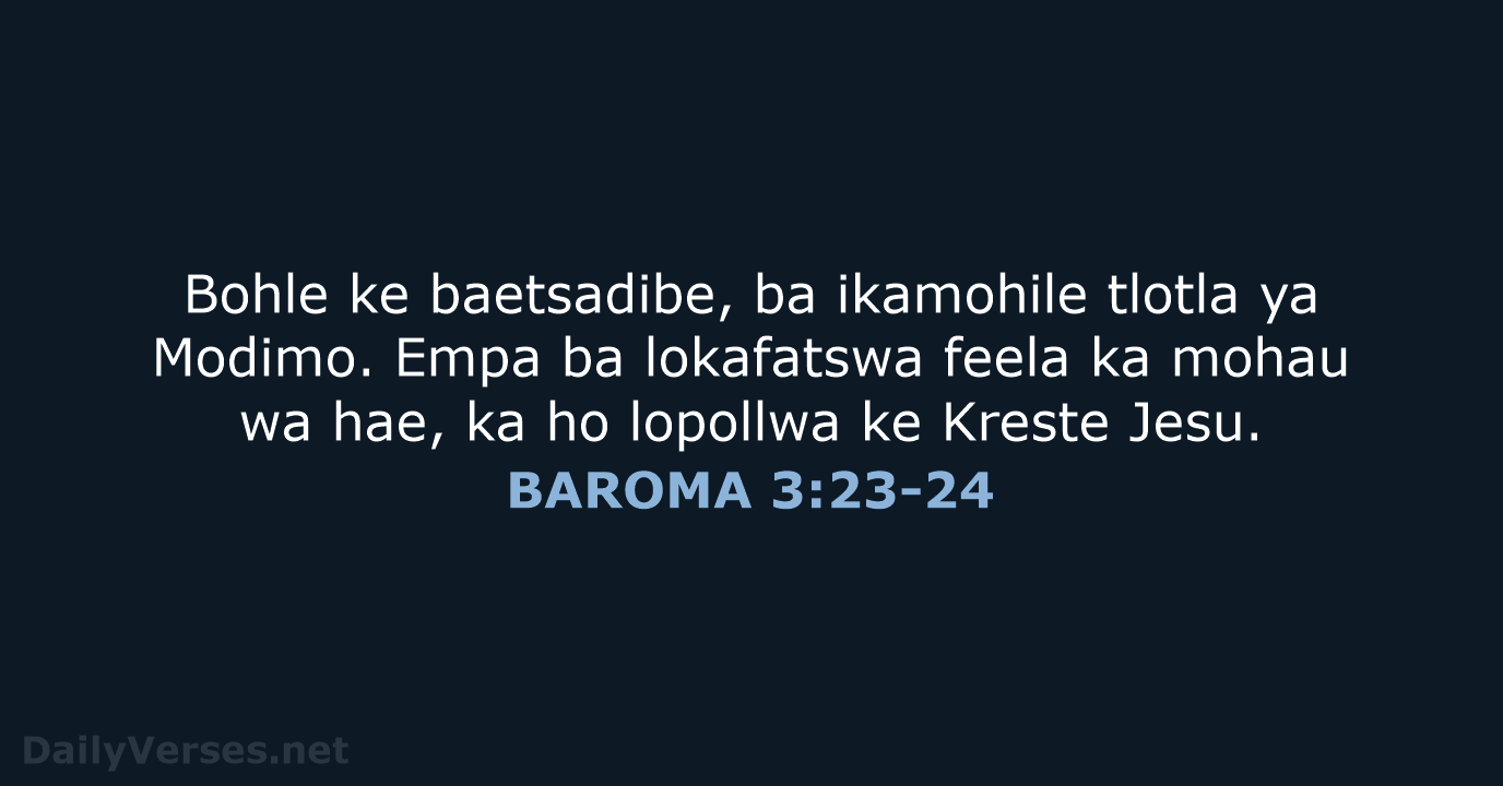 BAROMA 3:23-24 - SSO89