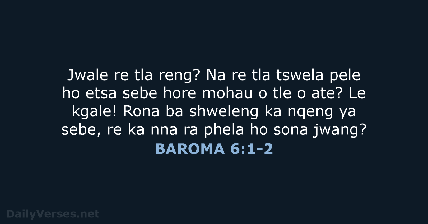 BAROMA 6:1-2 - SSO89