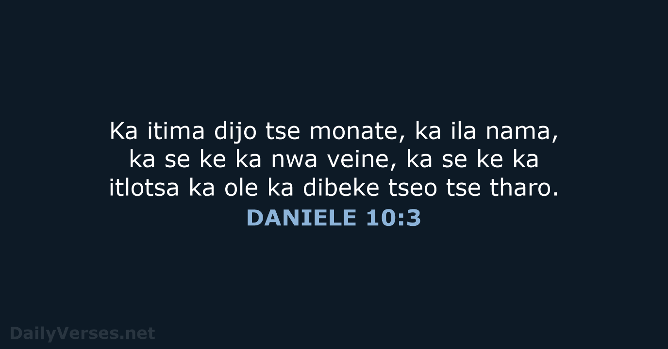 DANIELE 10:3 - SSO89