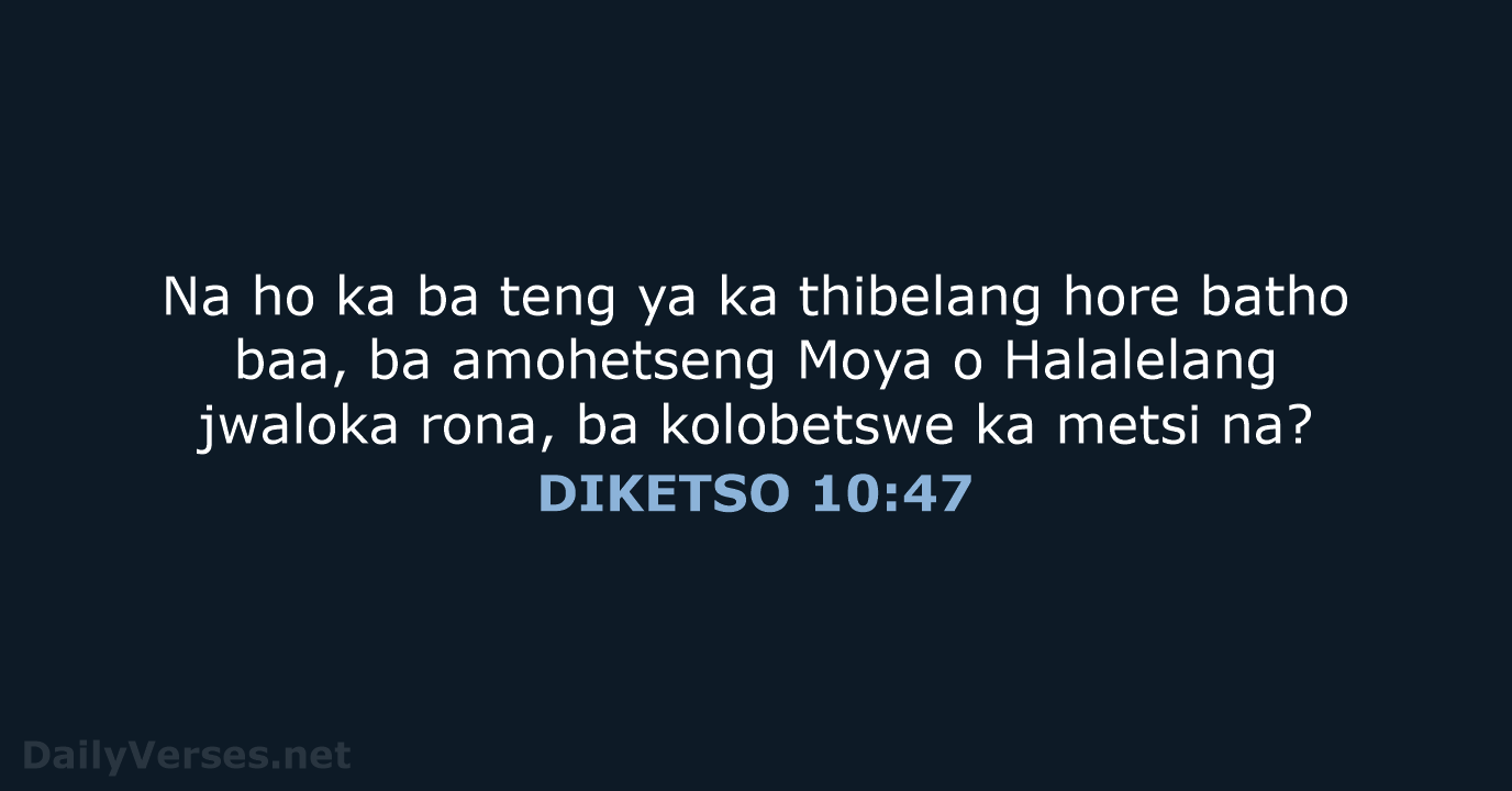 DIKETSO 10:47 - SSO89