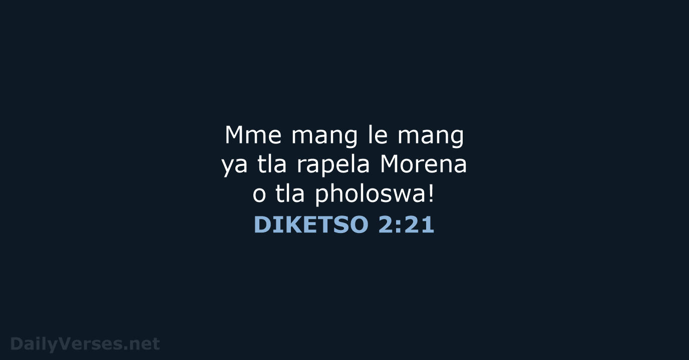 DIKETSO 2:21 - SSO89