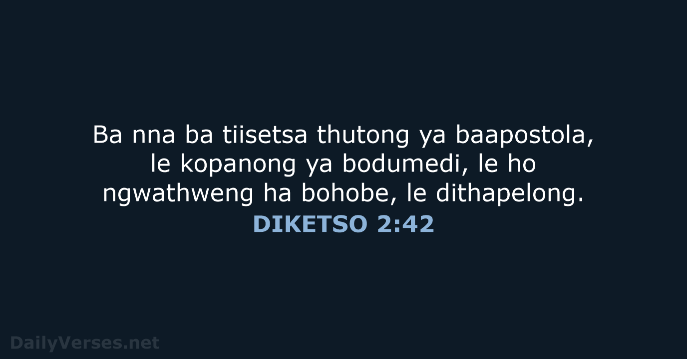 DIKETSO 2:42 - SSO89