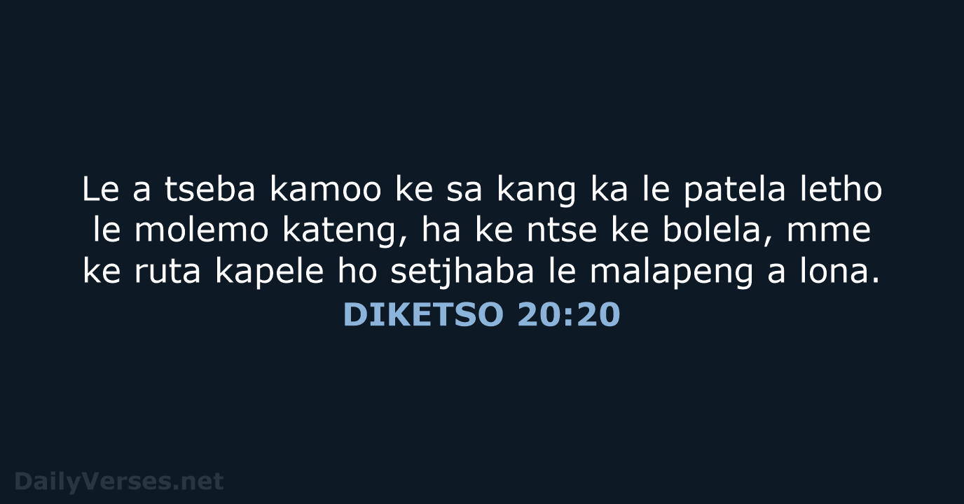 DIKETSO 20:20 - SSO89