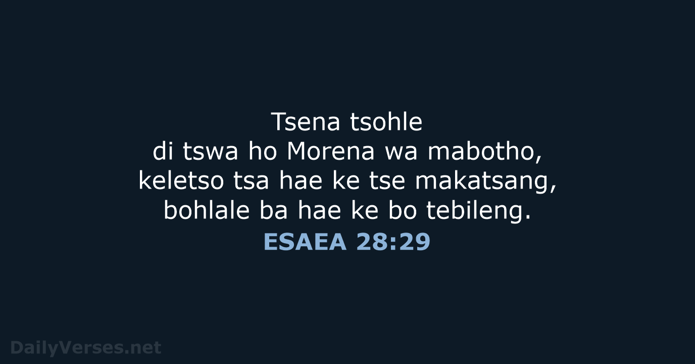 ESAEA 28:29 - SSO89