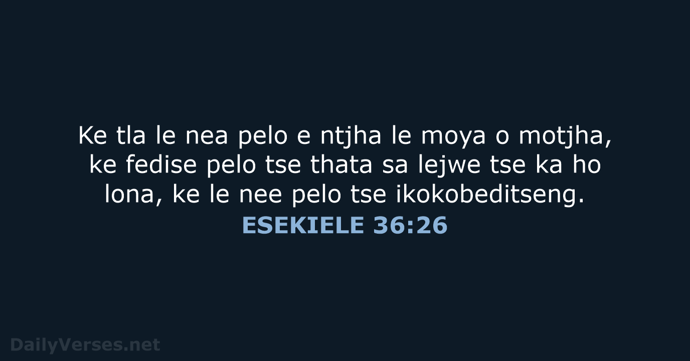 ESEKIELE 36:26 - SSO89