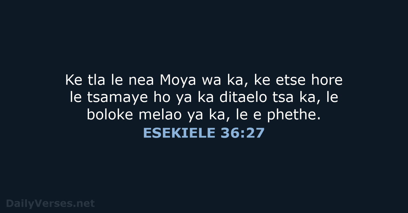 ESEKIELE 36:27 - SSO89