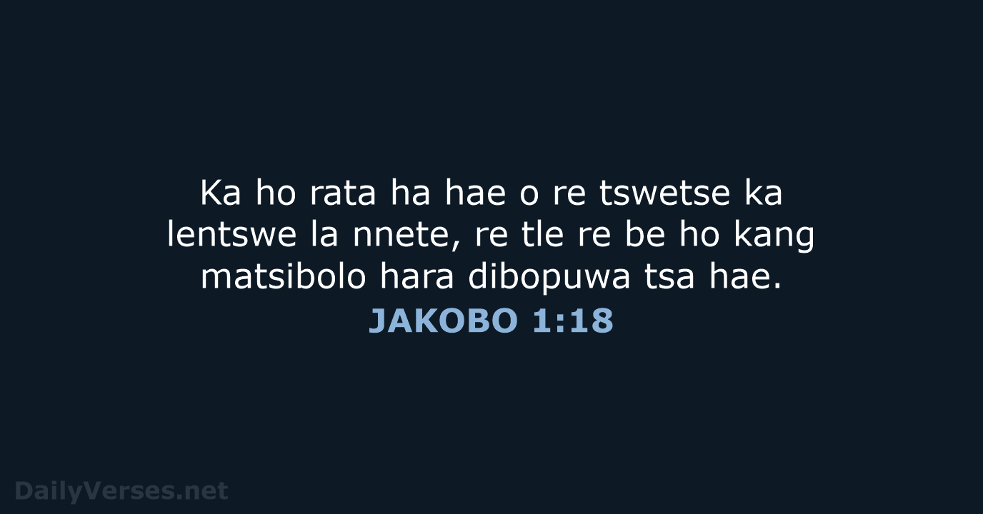 JAKOBO 1:18 - SSO89
