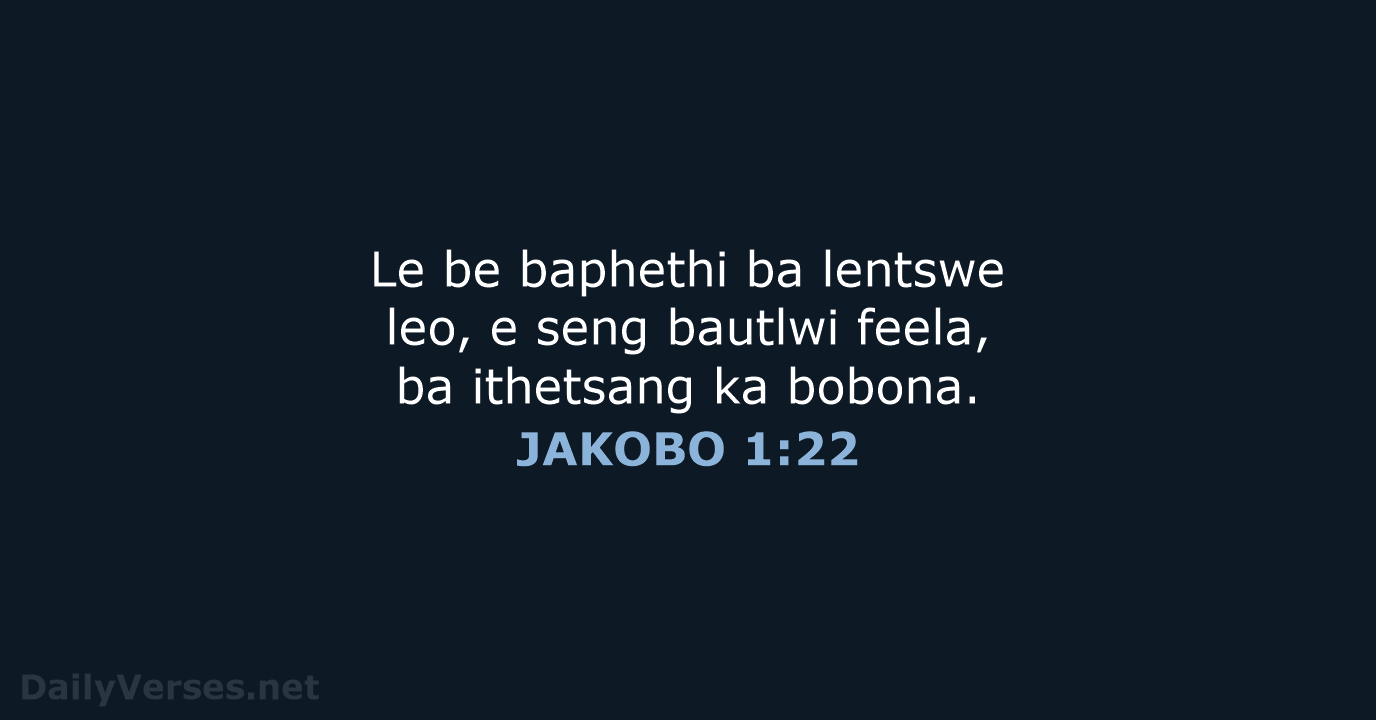 JAKOBO 1:22 - SSO89