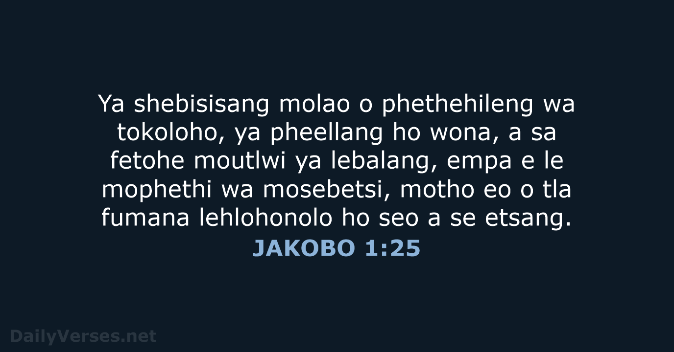 JAKOBO 1:25 - SSO89