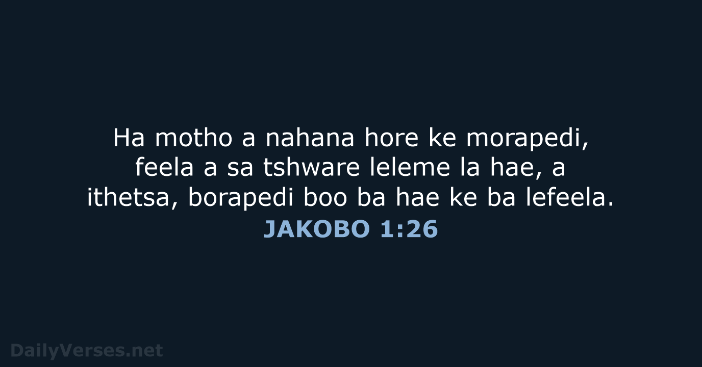 JAKOBO 1:26 - SSO89