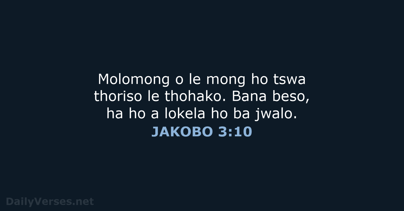 JAKOBO 3:10 - SSO89