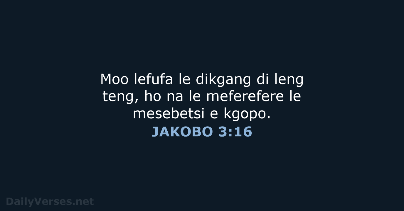 JAKOBO 3:16 - SSO89