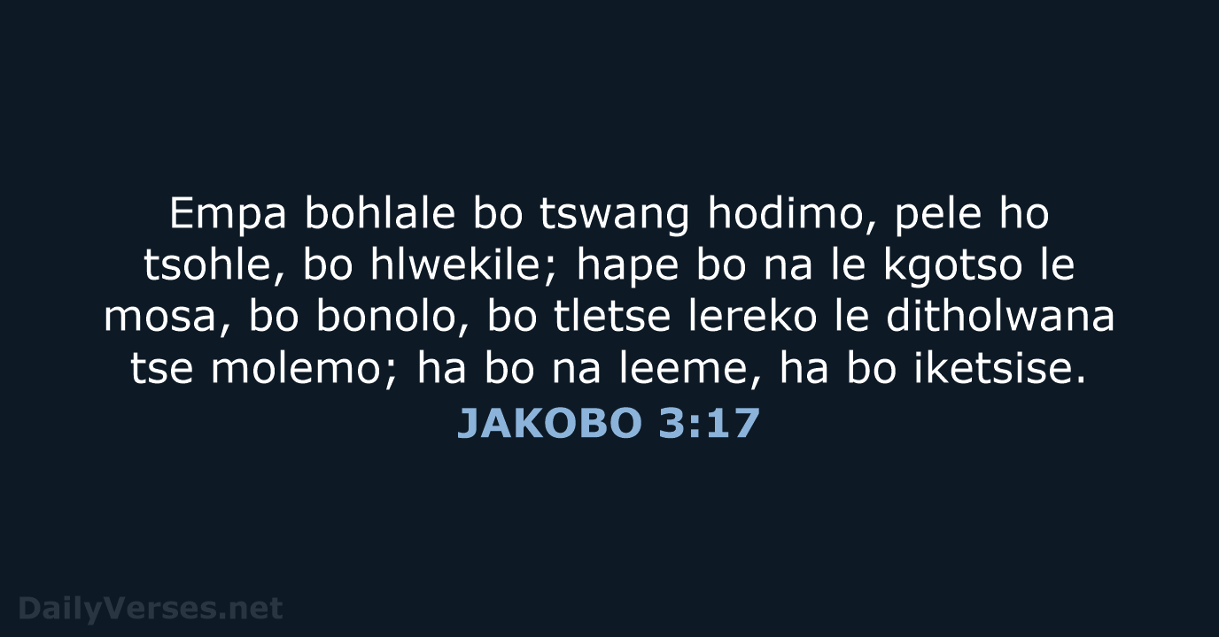 JAKOBO 3:17 - SSO89