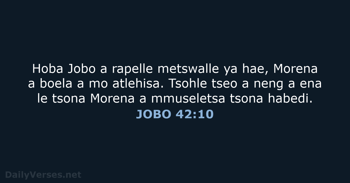 JOBO 42:10 - SSO89