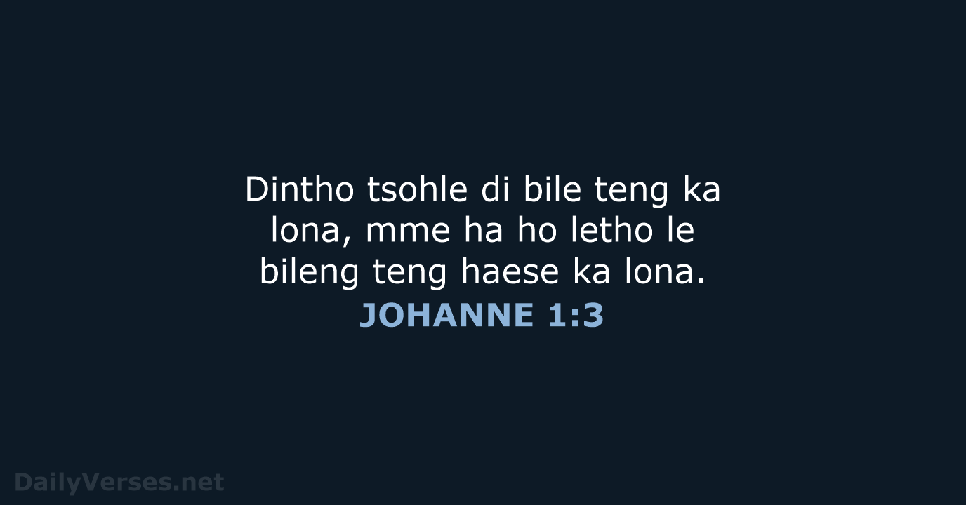 JOHANNE 1:3 - SSO89