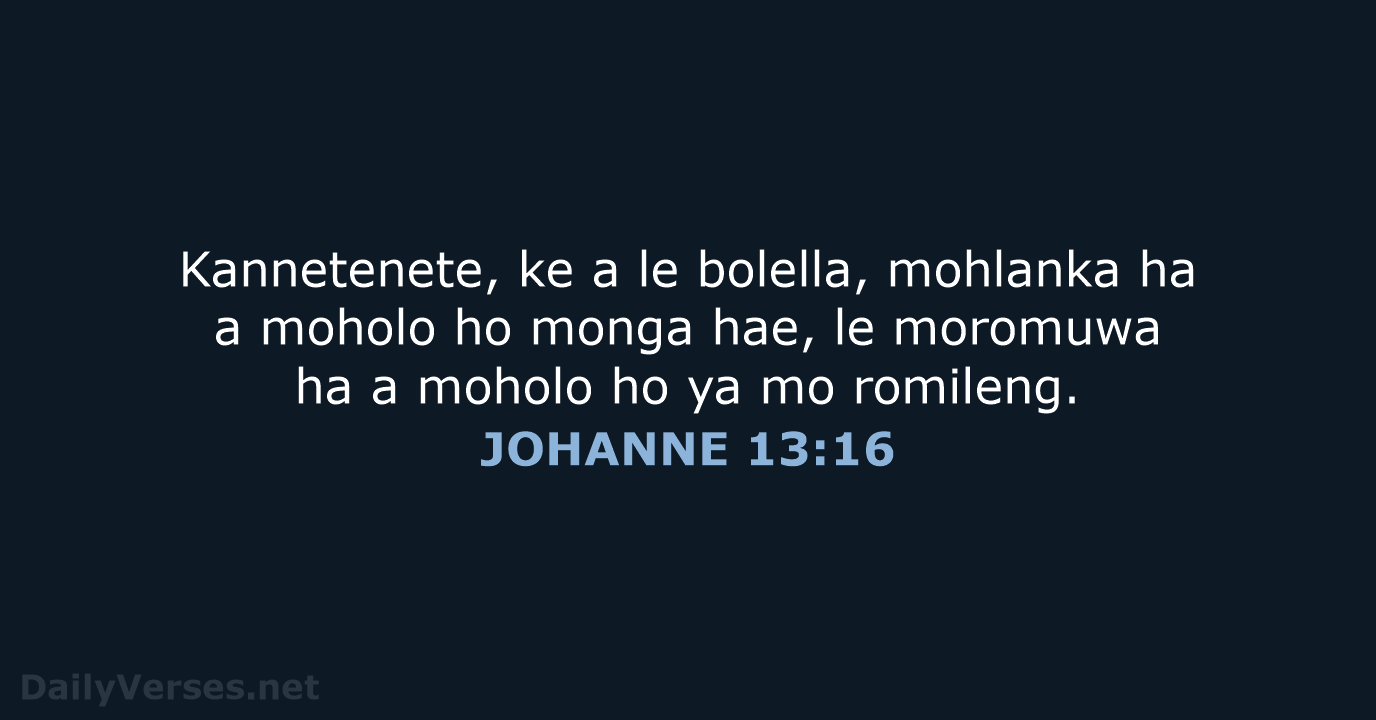 JOHANNE 13:16 - SSO89