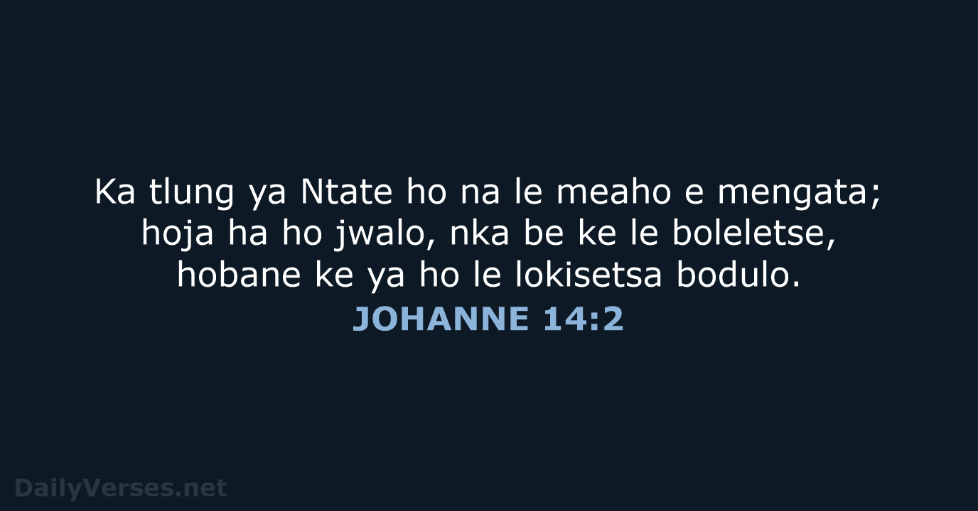 JOHANNE 14:2 - SSO89