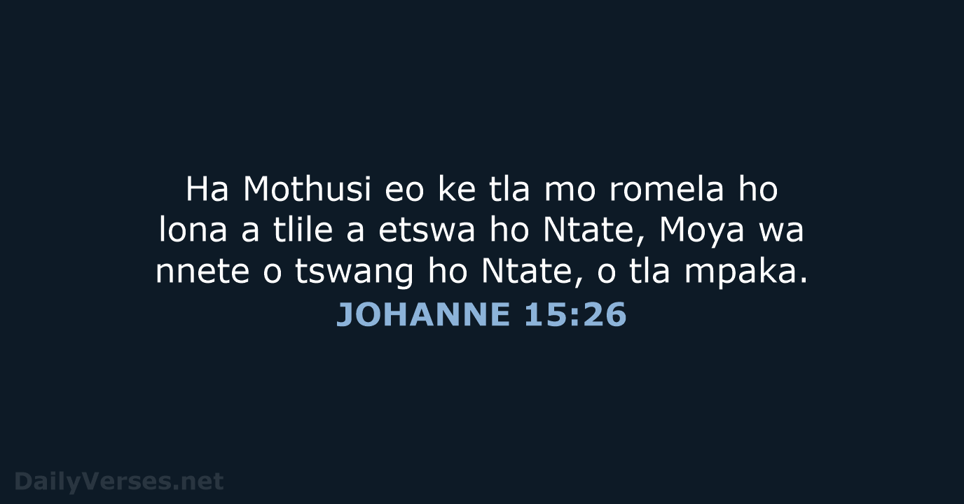 JOHANNE 15:26 - SSO89