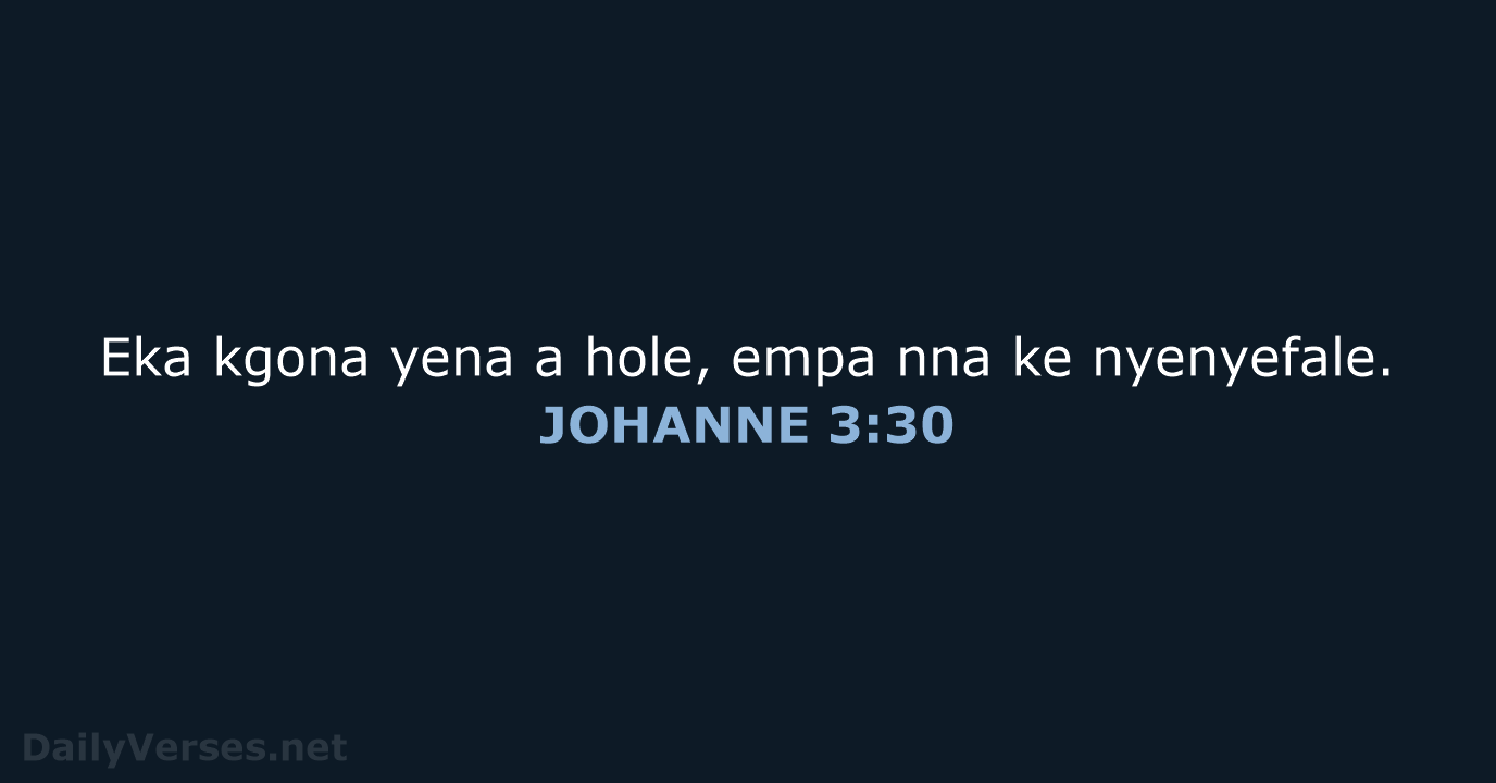 JOHANNE 3:30 - SSO89