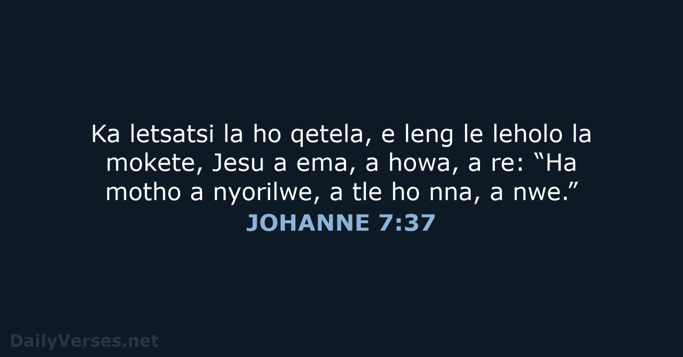 JOHANNE 7:37 - SSO89