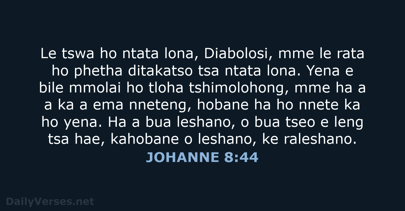 JOHANNE 8:44 - SSO89