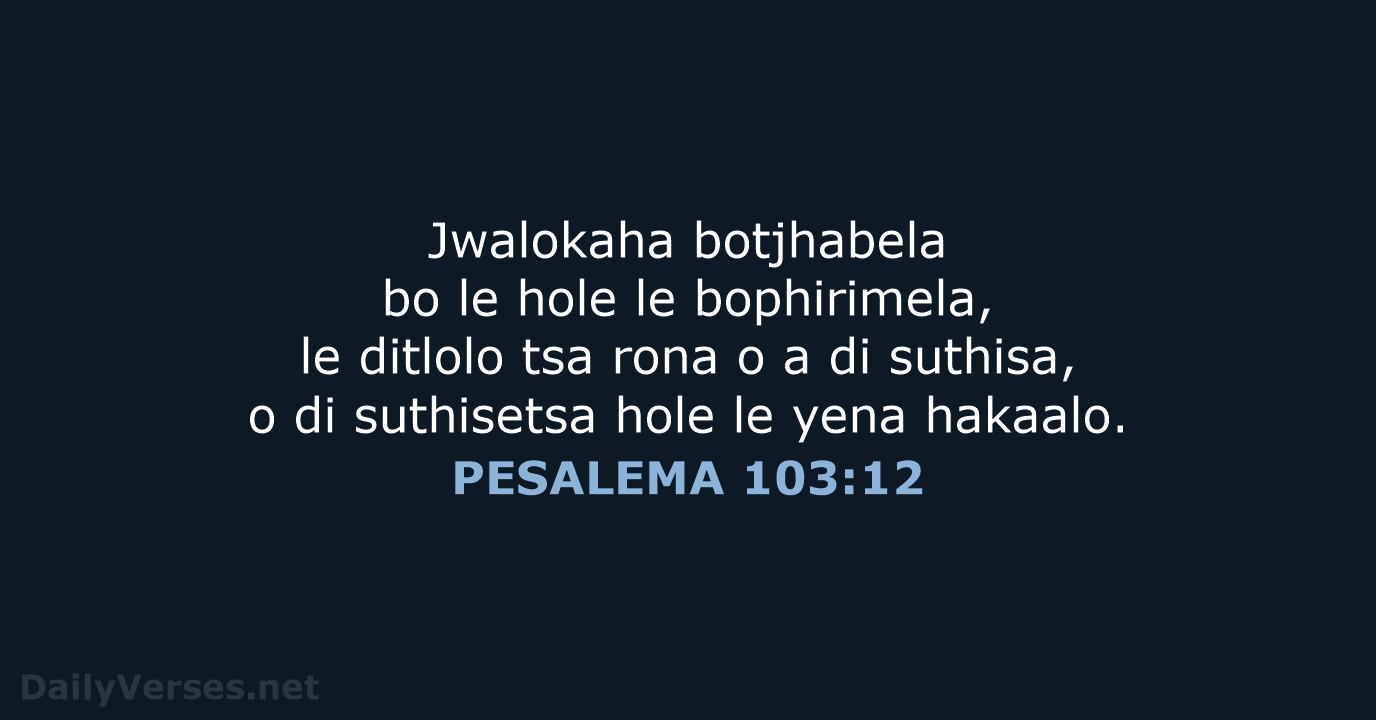 PESALEMA 103:12 - SSO89