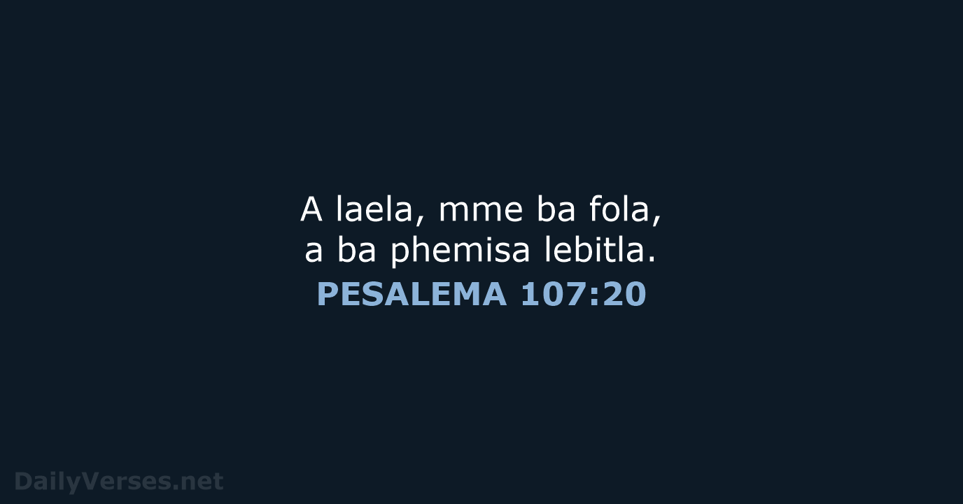 PESALEMA 107:20 - SSO89