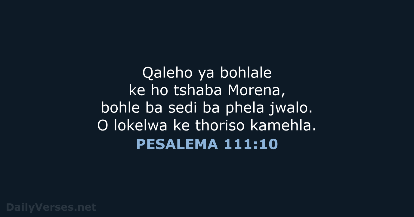 PESALEMA 111:10 - SSO89