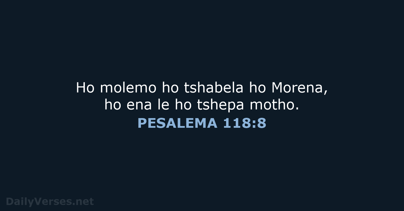 PESALEMA 118:8 - SSO89