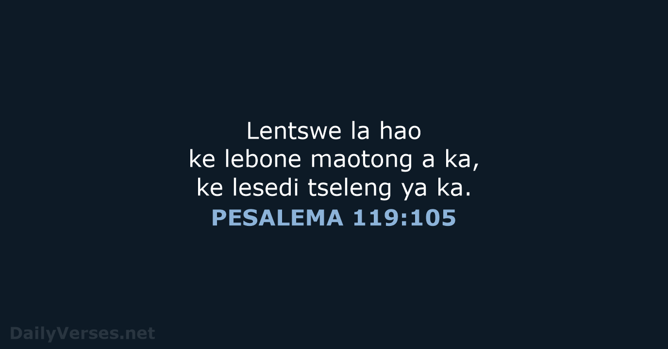 PESALEMA 119:105 - SSO89