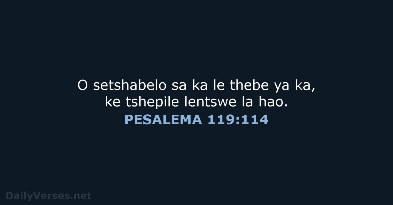 PESALEMA 119:114 - SSO89