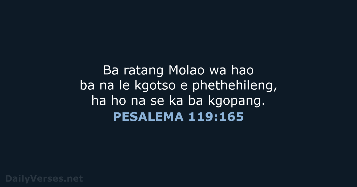 PESALEMA 119:165 - SSO89
