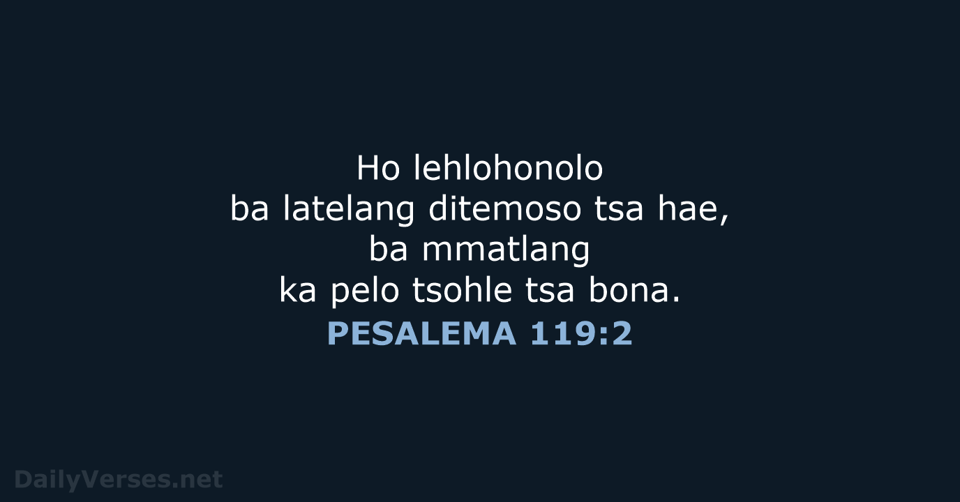 PESALEMA 119:2 - SSO89